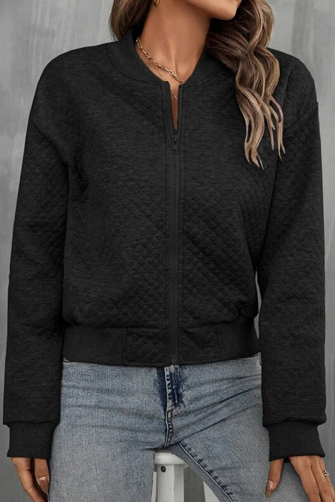 Casual Summer Bomber Jacket with Easy-Zip Closure 2