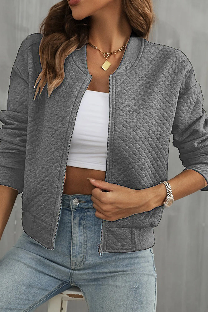 Casual Summer Bomber Jacket with Easy-Zip Closure 3