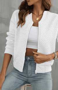 Casual Summer Bomber Jacket with Easy-Zip Closure 5