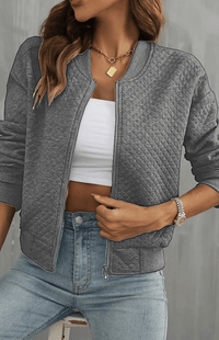 Casual Summer Bomber Jacket with Easy-Zip Closure 6