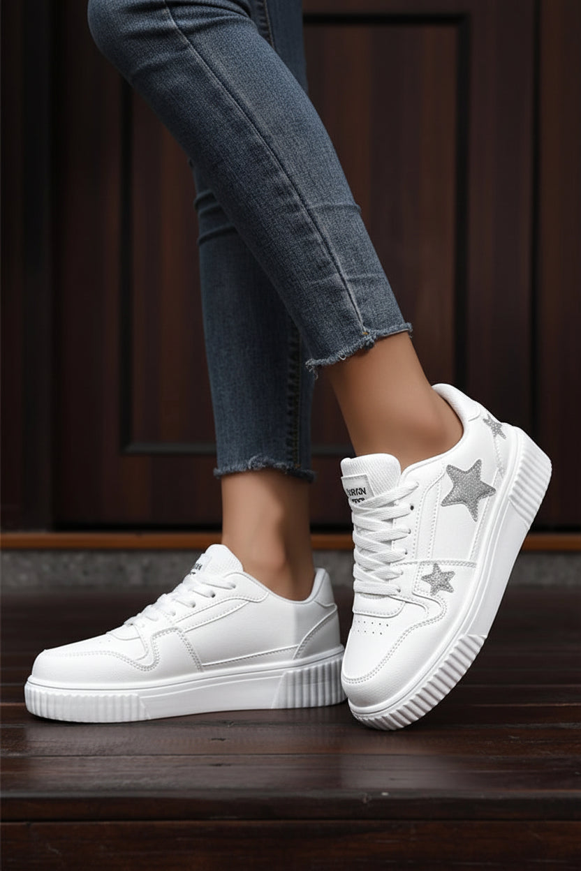 Casual Unisex Leather Sneakers - Lightweight Non-Slip Sports Shoes for Comfort 4