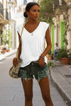 Casual V-Neck T-Shirt in Soft Breathable Fabric for Everyday Comfort 0