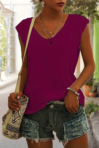 Casual V-Neck T-Shirt in Soft Breathable Fabric for Everyday Comfort 5
