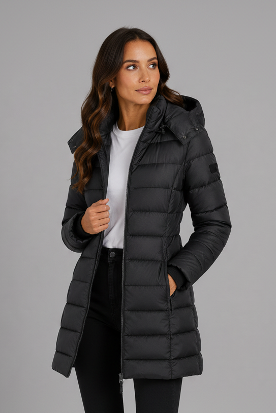Women's Hooded Quilted Parka