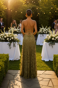 Fließendes A-Linien Maxikleid