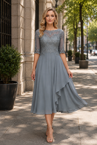 High Waist Flared Midi Dress