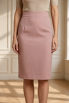 Classic Structured Midi Fashion Skirt