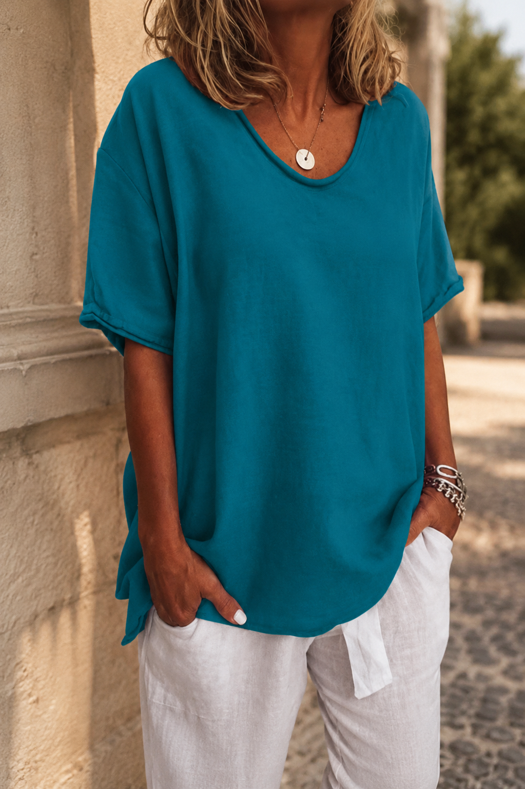 Casual Round Neck Everyday T-Shirt