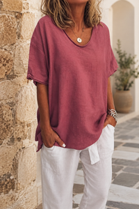 Casual Round Neck Everyday T-Shirt