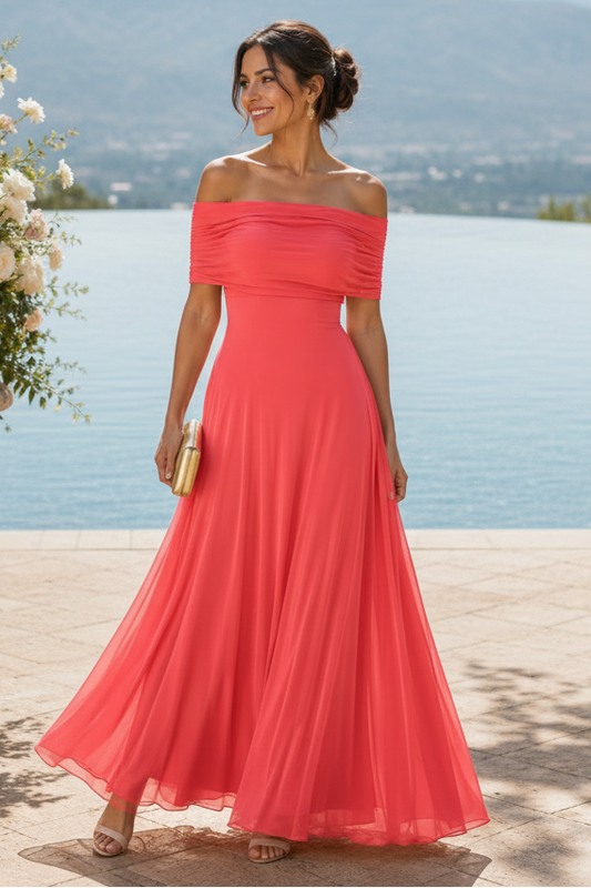 Elegantes Anlass Midi Kleid mit schönem Drapierungsdetail