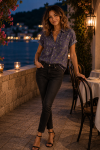 Vintage Floral Button Blouses