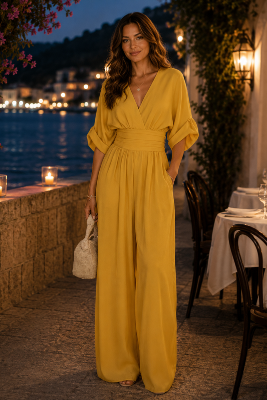 Figurschmeichelnde Retro-Jumpsuits