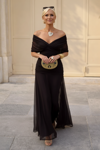Elegant V-Neck Maxi Dress