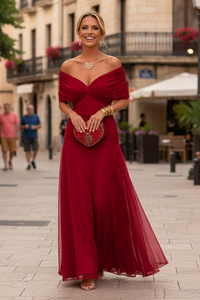 Elegant V-Neck Maxi Dress