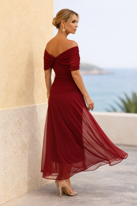 Elegant V-Neck Maxi Dress