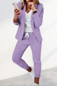 Chic Blazer Set for Modern Sophistication with Tailored Trousers 4