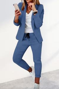 Chic Blazer Set for Modern Sophistication with Tailored Trousers 6