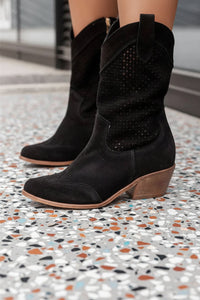 Chic Breathable Cowboy Boots with Side Zipper for Effortless Style 7