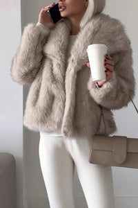 Chic Faux Fur Coat for Effortless Warmth and Stylish Comfort 4