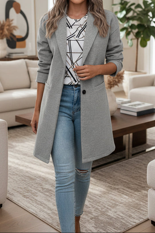 Chic Mid-Length Tailored Coat for Everyday Elegance 2