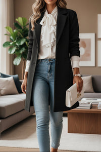 Chic Mid-Length Tailored Coat for Everyday Elegance 3