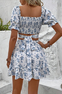 Chic Puff Sleeve Two Piece Set in Lightweight Fabric for Effortless Style 2