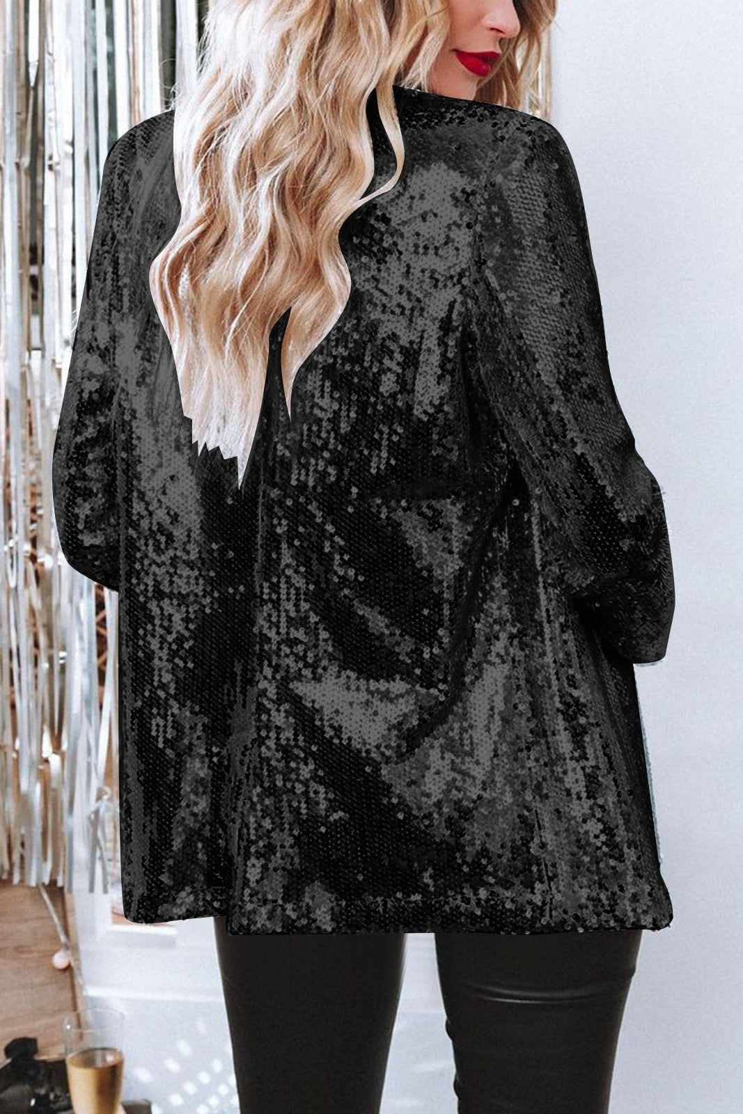 Chic Sequin Blazer for Elegant Styling and Versatile Fashion 1