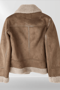 Chic Sherpa Bomber Jacket for Stylish Comfort 2