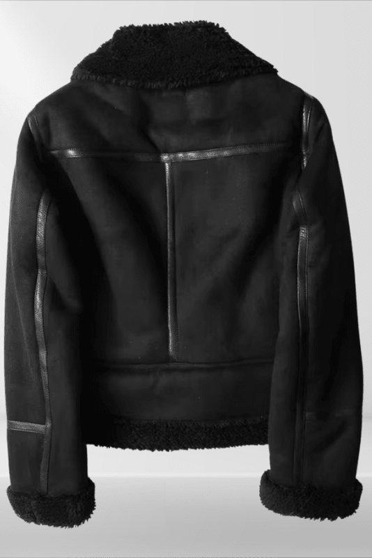 Chic Sherpa Bomber Jacket for Stylish Comfort 4