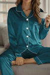 Chic Silk Pajama Set for Effortless Elegance and Comfort 0