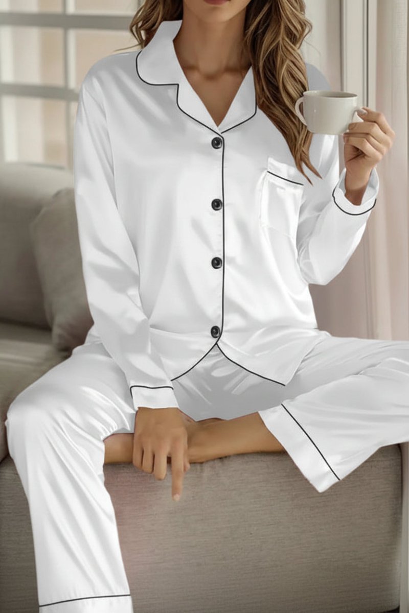 Chic Silk Pajama Set for Effortless Elegance and Comfort 4