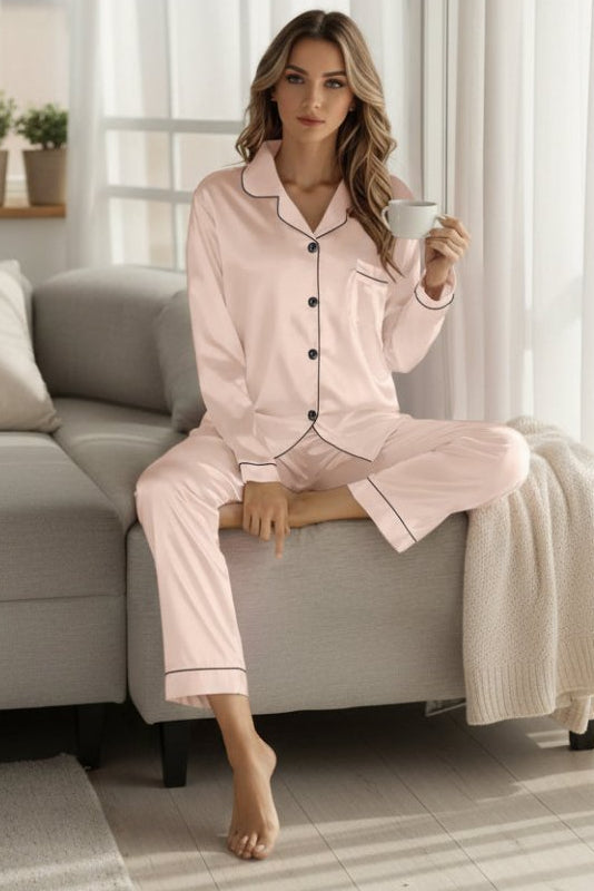 Chic Silk Pajama Set for Effortless Elegance and Comfort 6