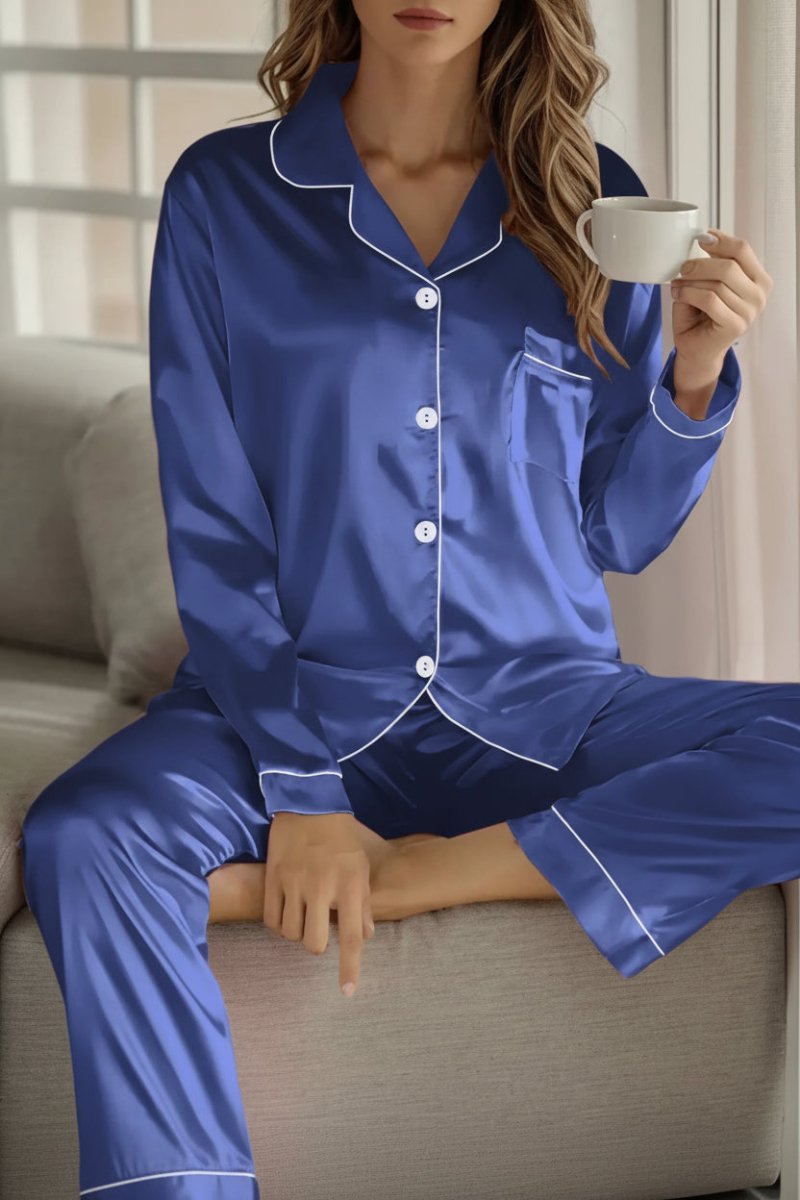 Chic Silk Pajama Set for Effortless Elegance and Comfort 8