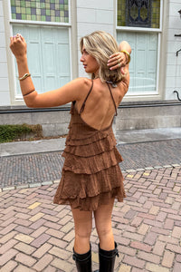 Chic Summer Mini Dress - Asymmetrical Strap, Ruffles, Lightweight & Breathable 7