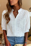 Chic V-Neck Top for Timeless Elegance and Versatile Styling 0