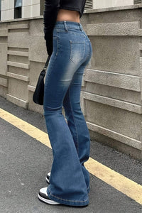 Classic Mid-Rise Flare Jeans for Timeless Style and Comfort 0