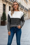 Color-Block Turtleneck Sweater for Stylish Winter Warmth and Comfort 0