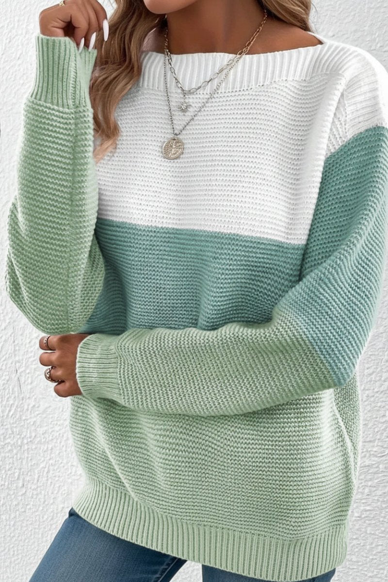 Color-Block Turtleneck Sweater for Stylish Winter Warmth and Comfort 10