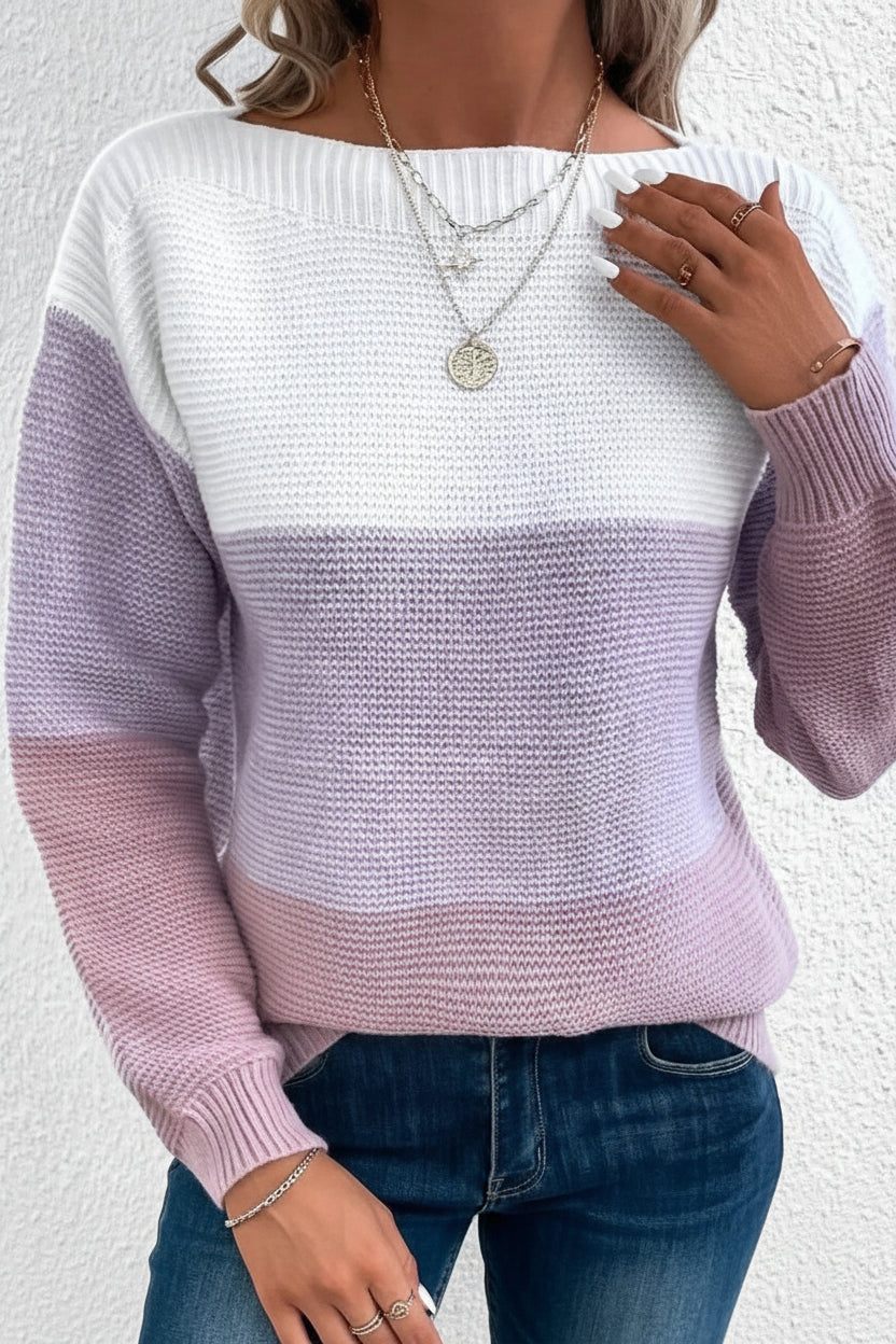 Color-Block Turtleneck Sweater for Stylish Winter Warmth and Comfort 11