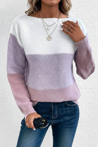 Color-Block Turtleneck Sweater for Stylish Winter Warmth and Comfort 4