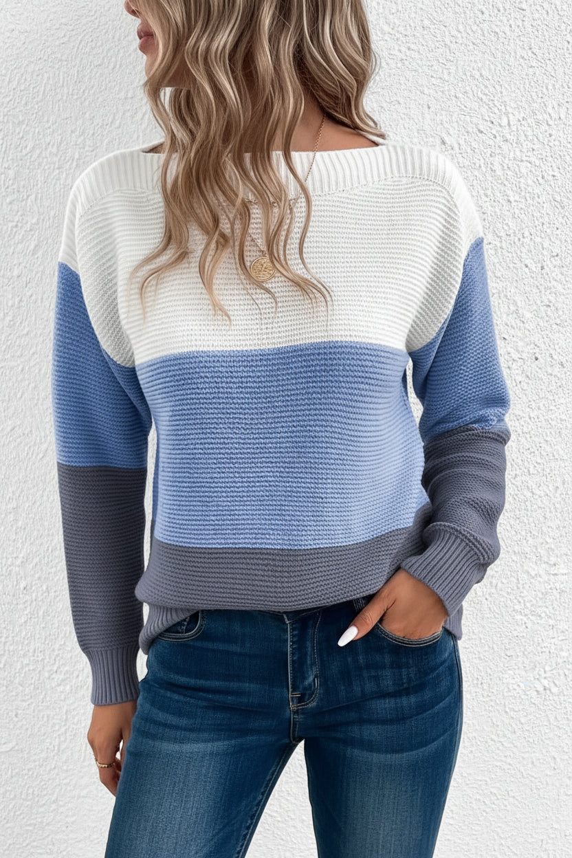 Color-Block Turtleneck Sweater for Stylish Winter Warmth and Comfort 8