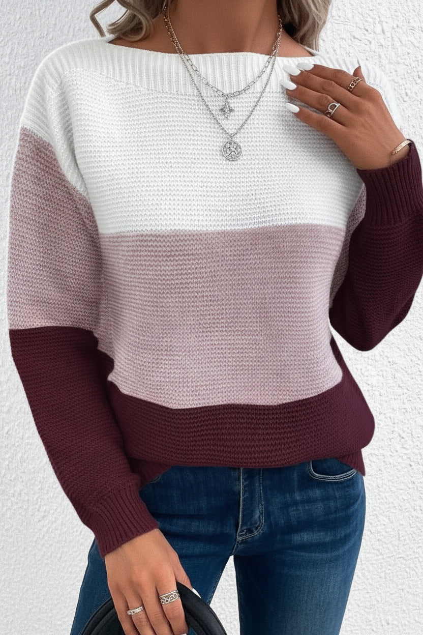 Color-Block Turtleneck Sweater for Stylish Winter Warmth and Comfort 9