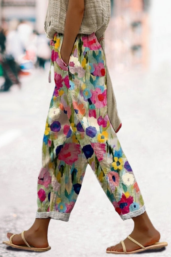 Colorful Joggers with Adaptive Elastic Waistband for Everyday Comfort 0