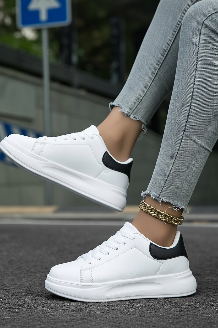 Comfortable White Sneakers with Supportive Fit and Modern Style 5