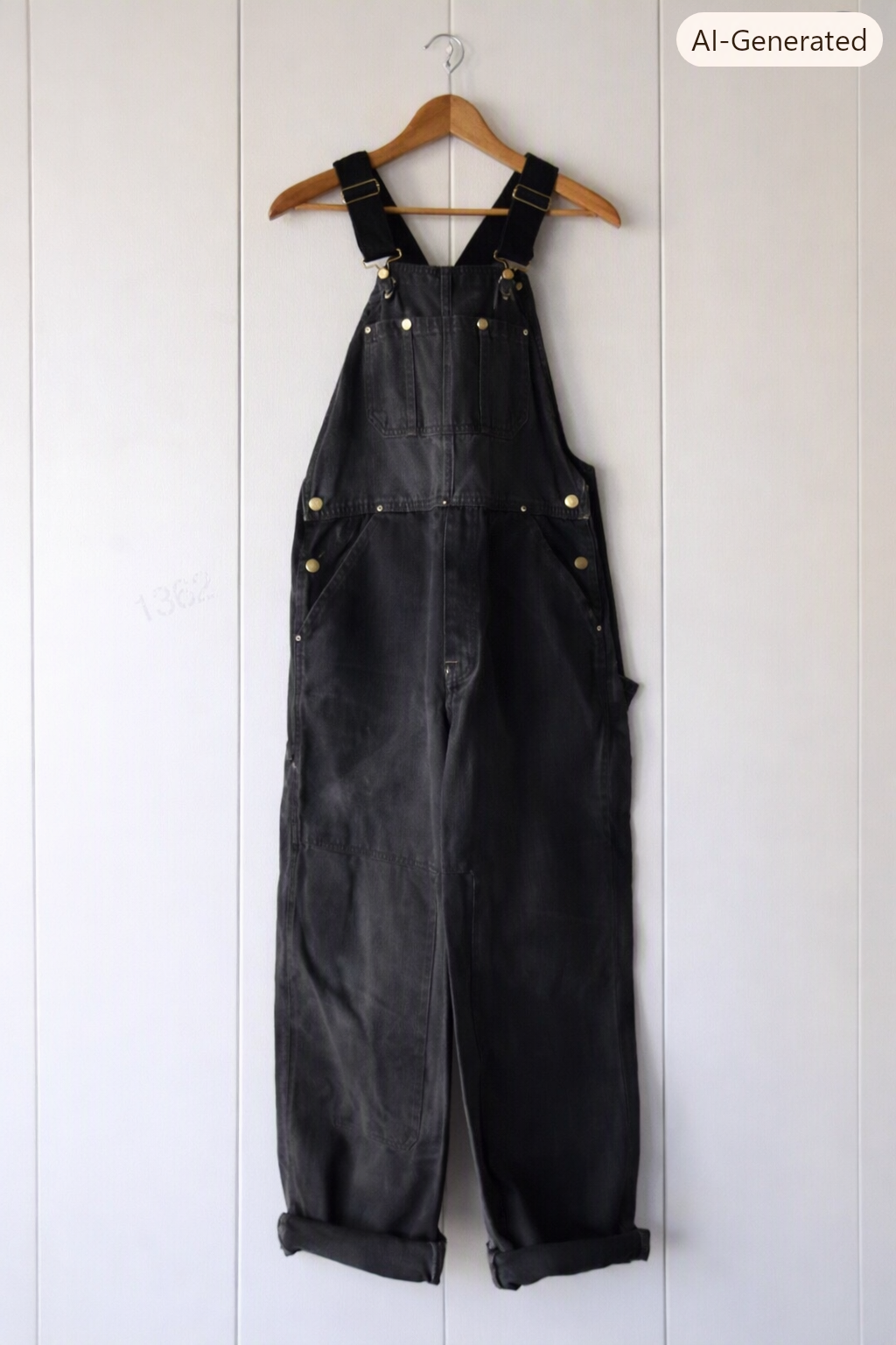 Latzhose im Vintage-Stil mit verstellbaren Trägern