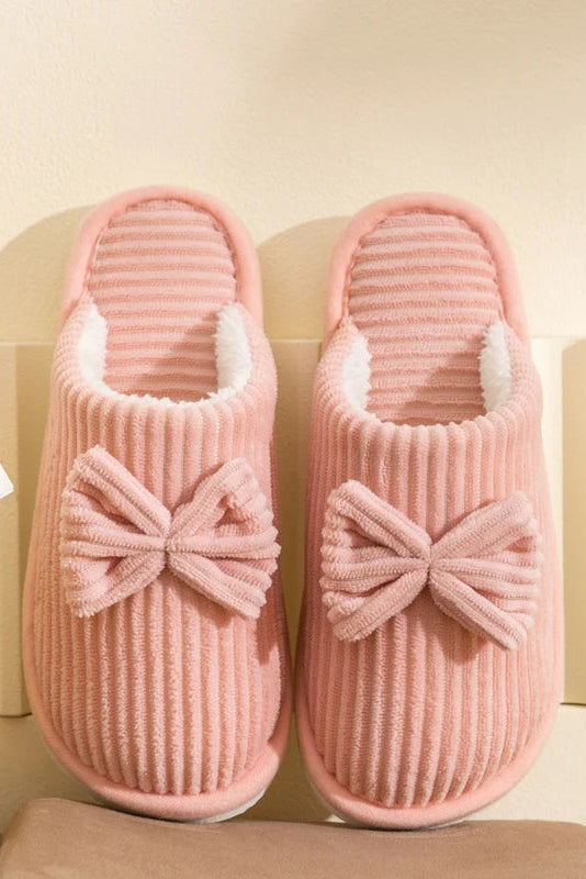 Cozy Bow Slippers - Lightweight and Soft Indoor Footwear for Fall/Winter 6