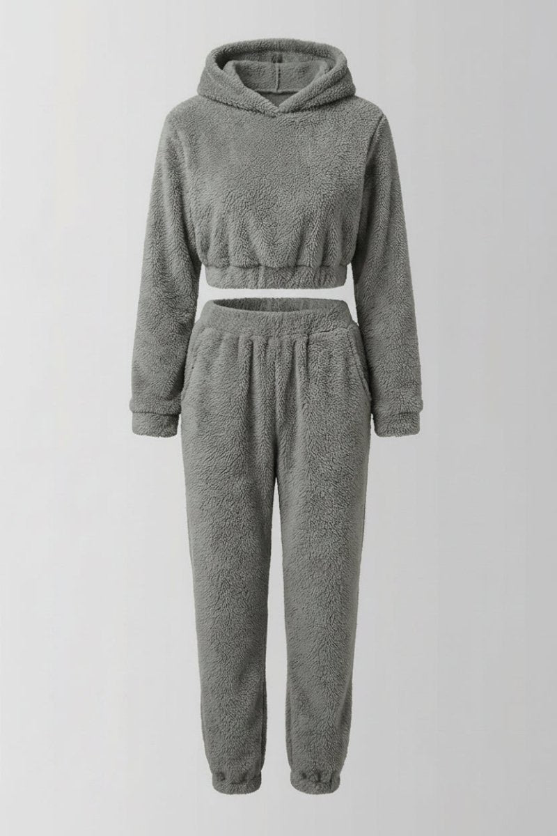 Cozy Fleece Hoodie Set with Matching Sweatpants for Ultimate Comfort 2