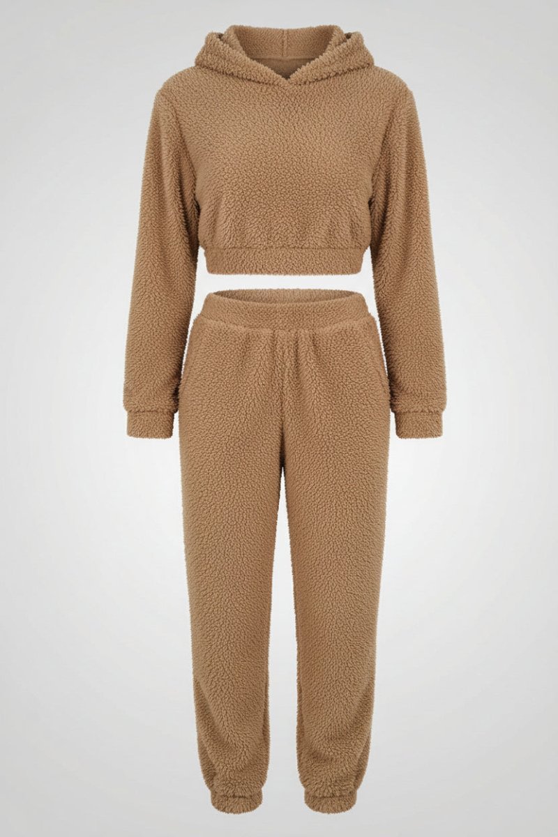 Cozy Fleece Hoodie Set with Matching Sweatpants for Ultimate Comfort 4