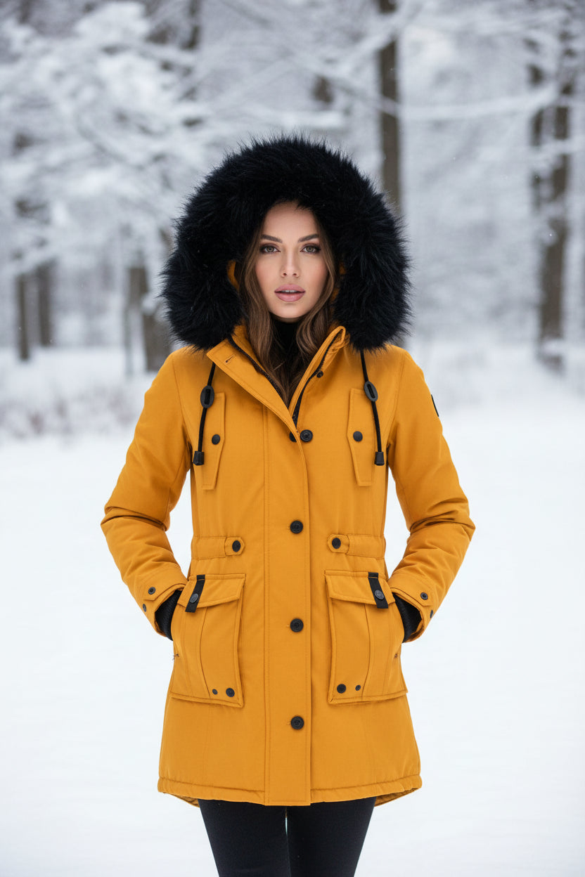 Cozy Hooded Faux Fur Winter Coat for Stylish Cold-Weather Comfort 1