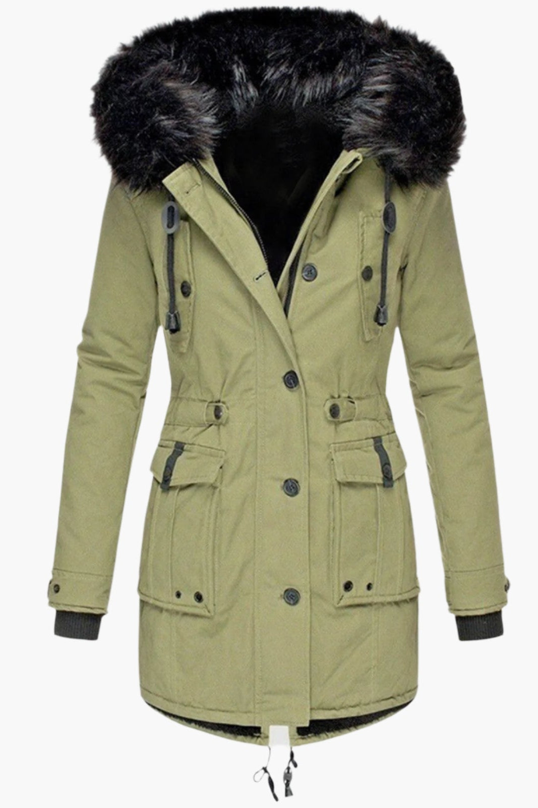 Cozy Hooded Faux Fur Winter Coat for Stylish Cold-Weather Comfort 3